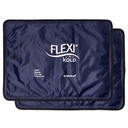 2 FlexiKold Gel Ice Packs (Standard Large: 10.5" x 14.5") - Reusable Cold Pack for Injuries, for Back Pain Relief, Migraine Relief Pad, After Surgery, Postpartum, Headache, Hombro - 6300-COLD 2PK