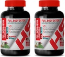 Limpieza natural de desintoxicación para hombres - Complejo completo desintoxicación corporal 920 MG - Goldenseal Root Suplementos - 2 botellas 200 cápsulas