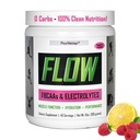 FisiVantage - Flow Electrolyte Powder con BCAAs - Hidratación sin azúcar &amp; Muscle Recovery Drink Mix – Vegan, Keto-Friendly Electrolytes - Zero Sugar, 40 Servings, Raspberry Lemonade Flavor
