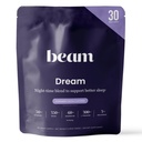 Beam Dream Sleep Powder, L-Theanine, Apigenin, Reishi y Magnesium, Third Party Tested Natural Sleep Aid &amp; Sleep Supplement for Deep Sleep, Relax and Recovery, Natural Sleep Support, 30 Servings