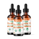 LIQUIDHEALTH Vitamina D3 4000 UI, USDA Organic Vitamin D Liquid Drops for Adults &amp; Kids, Vegan Vitamin D for Immune System Support, Bone Health, Mood Support, Healthy Skin - Made in USA (3 Pack)