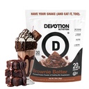 Devotion Nutrition Protein Powder Brownie Batter – 20g Whey Isolate & Casein Protein Blend – No Añadido Sugar, Low Carb, Gluten-Free, Keto-Friendly, 1g MCT, Kosher – 2lb Pouch
