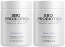 Codeage SBO Probiotics, 100 Billion CFUs Por Serving, Multi Strain Soil Based Organisms Blend and Organic Fermented Botanical Blend, Shelf-Stable - 2 Pack