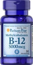 Puritans Pride Methylcobalamin Vitamina B-12 5000 Mcg-30 Microlozenges, 30 Cuenta
