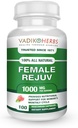 Female Rejuv by Vadik Herbs | Herbal Treatment for PMS Relief Supplement Premenstrual Cycle Support | Herbal Formula Complex for Menstrual Cramp & Periods | Naturally Balance Hormones (1 Pack)