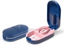 Pill Cutter Splitter, Compact Pill Cutter para pequeñas píldoras, Precision Pill Splitter para Tablets & Vitaminas, Portable Pill Splitter para viajes y uso diario (Blue)