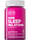 PINK Melatonin Gummies 10mg ← Max Potency ← Mixed Berry Flavor  Vegan, Non-GMO &amp; Gluten Free Supplement