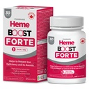 Hemeboost Forte 34.8 mg (696 mg Heme Iron) I 30 Tablets I High Potency Natural Iron Supplement I High Absorption > Gentle on Stomach I I I Iron Pills for Adults & Safe for Use in Pregnancy