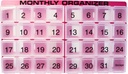 31 Day Pill Organizer Silencio 1 per Day, 4 Week, 31 Compartments + Storage Monthly Pill Organizer ¦ Incluye Tray y 8 compartimentos extraíbles