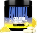 Películas de cerda de animales - Monohidrato de crema mejorado con AstraGin para mejorar la absorción, sal marina para bombas agregadas, Tablas deslictivas y convenientes - Hielo de limón