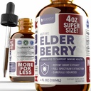 Rejuvica Health Active Elderberry 4oz XL Super Size - Advanced Elderberry Liquid Extract - Immune Support Drops - Vegan Sugar Free Non GMO Tincture
