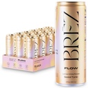 BREZ FLOW Bebida de Mushroom Mane Lion, 18-Pack, No Infundida, Adaptógenos, Alivio, Levantamiento y Social, Sparkling Lemon Elderflower Tonic 12 Fl oz