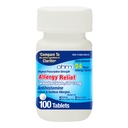 Píldoras de alergia Ohm - Alergia de Loratadina 24 horas Alivio de no somnolencia para las alergias estacionales, estornudos - Loratadina 10 mg Antihistamínico para un Alivio Sintomático eficaz de 24 horas - 100 Condes