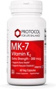 PROTOCOLO PARA LA VIDA BALANCE MK-7 Vitamina K2 300mcg - Extra Strength - VIT K Suplemento - MK-7 Vitamina K2 Life Balance - Support Bone Health & Vascular Elasticity - Non-GMO & Vegan - 60 cápsulas Veg