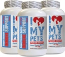 Soporte para perros - Soporte para perros - Booster - Saludable PET - Suplemento - Burdock para perros - 180 Treats (3 Botellas)