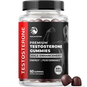 Suplemento de testosterona para hombres para el crecimiento muscular, resistencia " Rendimiento " Testosterone Booster Muscle Builder para hombres tóxico prueba Max con Tongat Ali TEN Test Booster " Male Enhancement TEN 60 Gummies