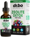 Zeolite Detox for Kids Liquid Drops - Advanced Clinoptilolite with Pure Vitamins B12 &amp; D - Kids Gentle Body Daily Cleanse Focus " Speech Extra Clinoptilolite Zeolite Drops Detox Cleanse Suplemento 2oz