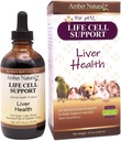 Amber NaturalZ Life Cell Support Herbal Supplement for Dogs, Cats, Birds, Rabbits, and Guinea Pigs ← Soporta la función normal del hígado y la salud limfatica