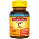 Nature Made Vitamina C 1000 mg Time Release Tablets with Rose Hips, 60 Cuenta (Packaging May Vary)