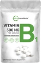 Micro Ingredientes Vitamina B1 500mg Por Serving, 240 Tablets ← Vitamina B1 Suplemento de la tiamina, Vitaminas B esenciales viviendas apoya el metabolismo &amp; Sistema nervioso saludable
