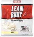 Lean Body All-in-One Vainilla Protein Shake. 35g Proteína, Whey Blend, 7g grasas saludables & fibra, 22 vitaminas y minerales, sin colores artificiales, sin gluten libre, (4.6lb) Embalaje mayo Vary