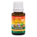 NaturesPlus Animal Parade Liquid Vitamina D3 Drops for Children - 400 IU, 10 mL - Orange Flavor - Bone Health &amp; Immune System Support Supplement - Gluten Free, Vegetarian - 365 Servings