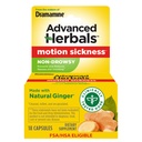 De los creadores de Dramamina, Herbals avanzados, No-Drowsy, Motion Sickness Relief, Made with Natural Ginger, 18 Conde
