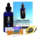 Omni Drop Program, Authentic Omnitrition - Basic Bundle Incluye*** 4 oz Bottle Omni Drops with Vitamin B12 Program Guide, Muestras y un Snapgate 10 Ft. Carabiner Tape Measure