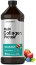 Horbaach Multi Collagen Protein 16 fl oz peru Fruit Flavor ← Líquido Collagen Peptides Silencio Tipo I, II, III, V, X TENIDO NO GMO, Gluten Free Supplement