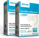 Jarrow Fórmulas Ideal Bowel Support - 10 millones de organismos por ser - 30 Veggie Caps, Pack of 2 - Bowel Support - Reduce Bloating?, Gas < Intestinal Discomfort - Hasta 60 Total Servings