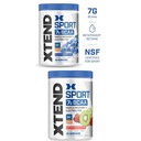 Scivation Xtend Hydrasport BCAA Powder, Branched Chain Amino Acids, BCAAs, Zero Sugar Electrolyte Drink Powder + Hydration, Blue Raspberry & Strawberry Kiwi, 30 Servings Twin Pack