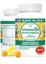 Lunakai USA Made Vitamina D3 Gummies 2000 UI - Non-GMO, Gluten-Free Vitamin D Gummies for Women &amp; Hombre - Bone, Immune & Energy Support, 60ct