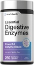 Horbäach Esencial Enzymes Digestivos Silencioso 250 cápsulas  Powerful Enzyme Blend for Men &amp; Women ← Non-Gluten Free Supplement