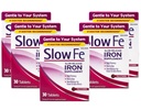 Suplemento de hierro de liberación lenta, alta potencia, una vez al día, suave en el sistema, 30 tabletas (Pack de 5)