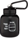 ONMYWHEY - Protein Powder &amp; Supplement Funnel Keychain, Portable To-Go Container for The Gym, Workouts, Fitness, &amp; Travel - TSA Aprobado, Time To Get Wheysted