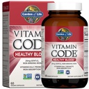 Jardín de la vida Código de vitaminas Sangre saludable - Suplemento de hierro para las mujeres, 60 cápsulas vegas, con vitaminas B, C, minerales de rastro, verduras de frutas, probióticos - para la energía y la anemia Apoyo