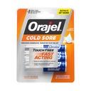 Orajel Touch Tratamiento frío libre .12oz, Fórmula Líquida, proporciona alivio inmediato de dolor, tamaño de bonificación, 6 aplicadores.