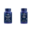 Extensión de vida Super Omega-3 EPA/DHA Fish Oil, Sesame Lignans &amp; Olive Extract - Omega 3 Suplemento " Zinc Caps, zinc 50 mg, zinc Citrate, Apoyo Las defensas inmunitarias del cuerpo