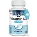 LIBERTAD Pura Vitamina D3 3000 UI – Mayor estrés diario – Bone Health, Joint, Muscle & Immune Support – VIT D3 Suplemento de vitamina D para Hombres Mujer – 75 mcg 3000 UI Fácil de intercambiar (250 tabletas pequeñas)