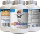 Vitaminas para Perros Ojos - Perros Total de Salud Fórmula - Soporte Avanzado - Peluquería Cuellos Cuidado orina - Vitamina e para Perros Piel - 60 Tabletas (1 Botella)