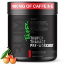RAW Thuper Thavage Pre Workout Powder - High-Stim Preworkout with Creatine, Beta Alanine, L-Citrulline &amp; Caffeine - Chris Bumstead Gym &amp; Fitness Supplement for Men &amp; Women - White Cherry