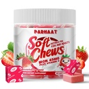 Iron Soft Chew Suplemento con Vitamina C ← Strawberry Flavored TEN Gluten Free ← Suplemento de Hierro para Mujeres Hombres y Niños