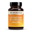 Dr. Mercola Liposomal Vitamina D3 - Apoya Corazón, Hueso & Immune Salud - 5,000 UI Por Servir - No-GMO, Soy Gratis &amp; Gluten Gratis - 90 Capsules (90 Servings)