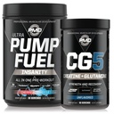 PMD Sports Ultra Pump Fuel Insanity - Pre Workout – Cherry Bombsicle (30 Servings) Sports CG5 Premium Creatine y L-Glutamine Powder (60 Servings)
