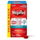 MegaRed Omega-3 Blend Total Body + Refresh 500mg Softgels, (65 Cuenta en una botella), Fácilmente Absorbed Krill Oil, para apoyar su corazón, articulaciones, cerebro y ojos