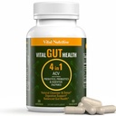 Vital Gut Health 4in1 Fórmula con Apple Sider Vinegar, Prebióticos " Probióticos, Enzimas digestivas para el apoyo a la inmunidad fuerte y el apoyo completo y la digestión