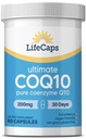LifeCaps CoQ10 200mg - Ultimate CoQ10 - Ultra alta absorción Q10 Suplementos - 60 Conde