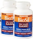 Biosil en su juego - 60 cápsulas de verduras, paquete de 2 - con Complejo Patented ch-OSA - Aumentar la producción de colágeno para el alivio de dolor conjunto, flexibilidad &amp; rango de movimiento - GMO Libre - 60 días de suministro