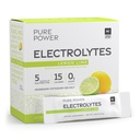 Dr. Mercola Pure Power Electrolytes - Soportes Hydration &amp; Muscle Function - Magnesium & Potassium Blend - 0 g Sugar por Serving - Lemon Lime - 30 Packets