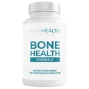 PUREHEALTH RESEARCH Bone Health Formula Calcium &amp; Magnesium Supplement - with Iron, Zinc, Copper, Vitamin D, C, K2 &amp; More - Bone &amp; Joints Vitamins for Women &amp; Men, 150 Capsules